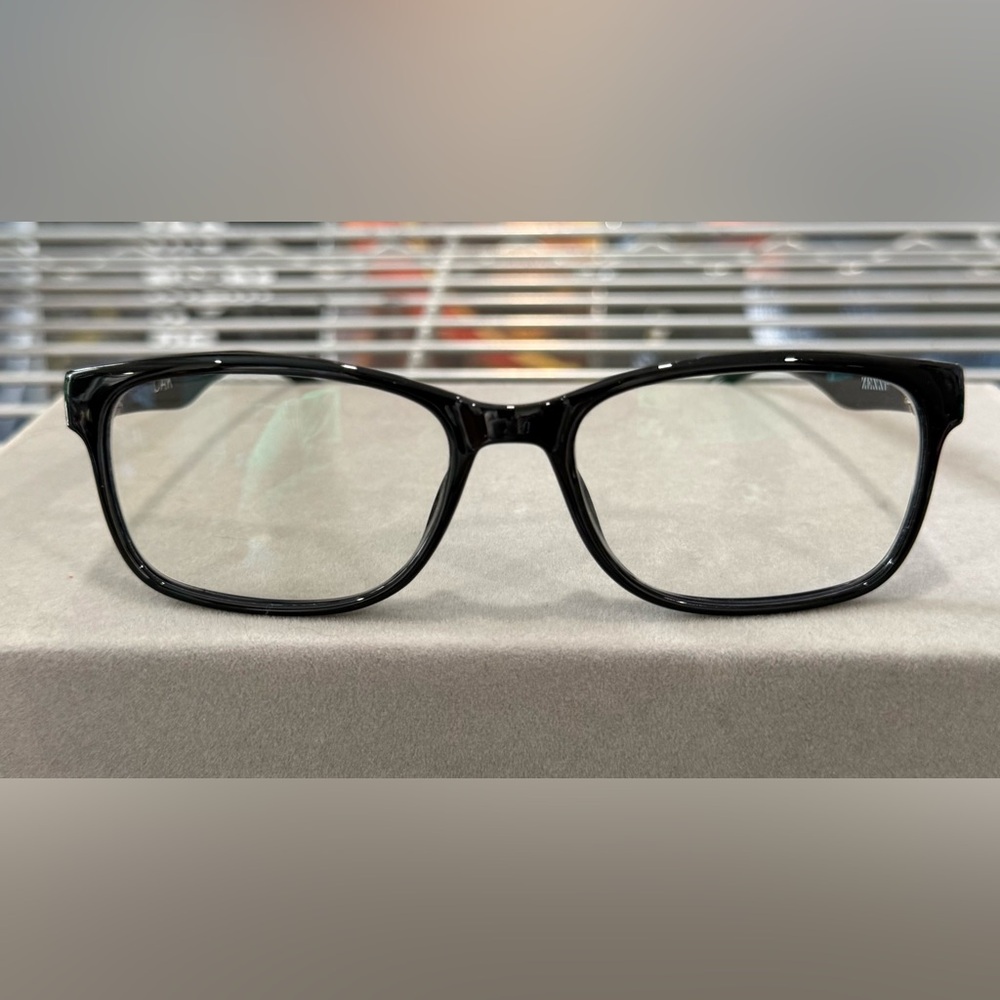 Zenni Eyeglass Frames and Case Black Rectangle Lightweight - Picture 3 of 14